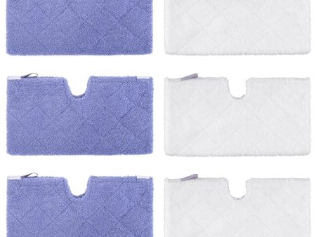 YISSVIC 6 Pack Steam Pocket Mop Pads Compatible Replacement Mop Pads for Shark Euro Pro S3501 S3601 S3901 For Discount