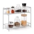 2-Tier Standing Rack EZOWare Kitchen Bathroom Countertop Storage Organizer Shelf Holder Spice Rack Hot on Sale