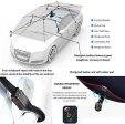 Reliancer Car Tent Semi-automatic Hot Summer Car Umbrella Cover Portable Movable Carport Folded Automobile Protection Sun Shade Anti-UV Canopy Sunproof Shelters SUV(Manual Silver) Discount