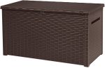 Keter Java XXL 230 Gallon Outdoor Storage Deck Box, Grey Fashion