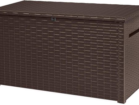 Keter Java XXL 230 Gallon Outdoor Storage Deck Box, Grey Fashion