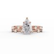 The Serena Set With A 4 Carat Pear Moissanite Online Sale