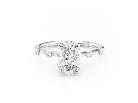 The Serena Set With A 4 Carat Oval Moissanite Online