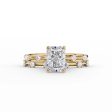 The Serena Set With A 4.5 Carat Radiant Moissanite Online