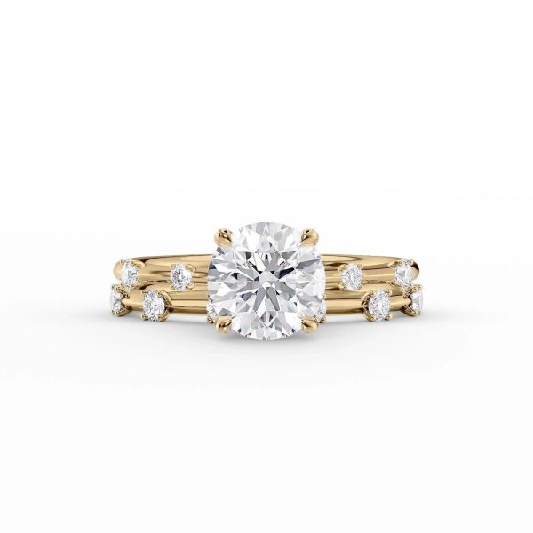 The Serena Set With A 2.5 Carat Round Moissanite For Discount