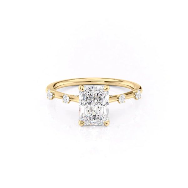 The Serena Set With A 2.5 Carat Radiant Moissanite Online